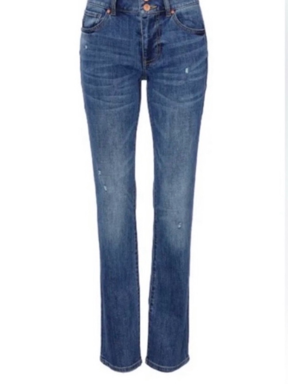CAbi Women's Medium Blue Straight-Leg Jeans